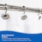 Kenney Mfg Erin Decorative Shower Curtain Hooks, Set of 12, Brushed Nickel KN62151V1 - alternate 4